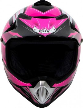 Motocross Helmet PHX Zone3 for kids PINK