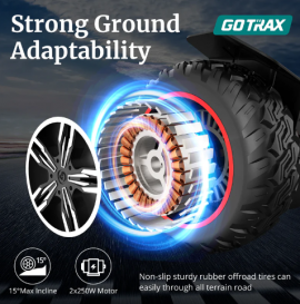 GOTRAX - E4 2x250W, 36 V, 4...