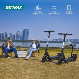 GOTRAX - ECLIPSE ULTRA 500W - 48v 15Ah AVEC BANC / TROTTINETTE ÉLECTRIQUE POUR ADULTES