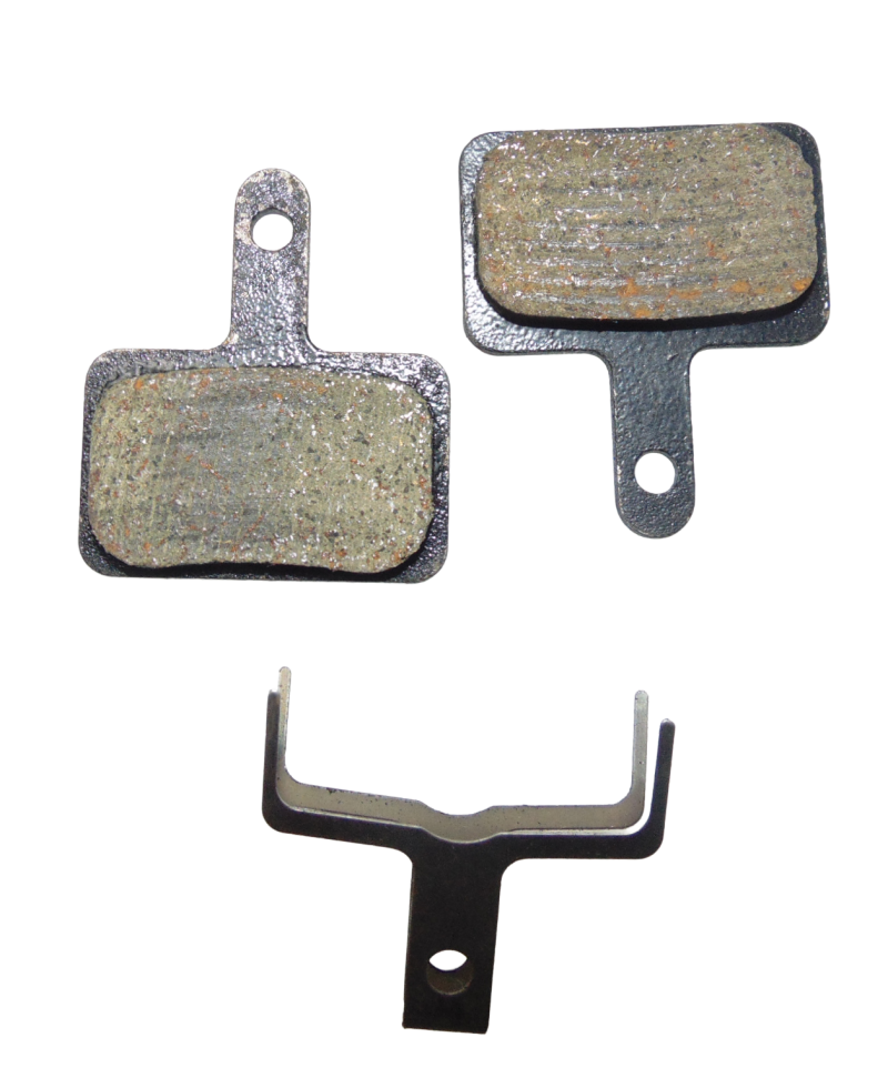 Front and rear brake pad...