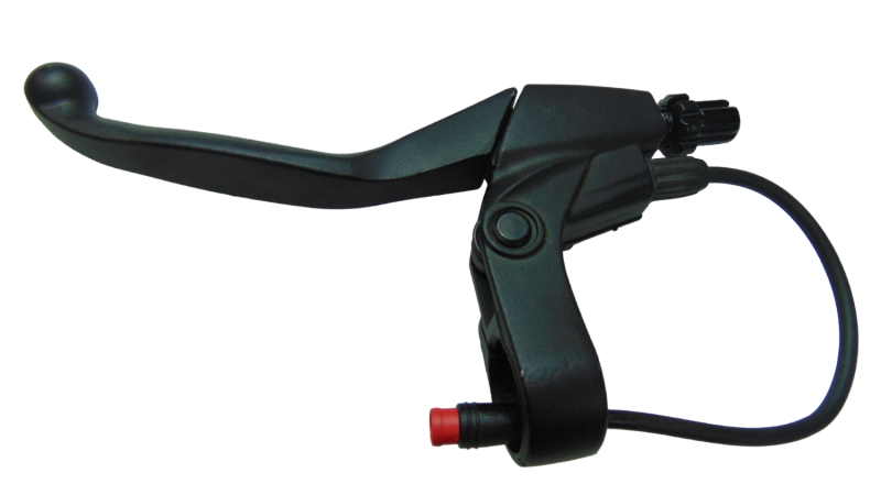 Left brake handle at cable...