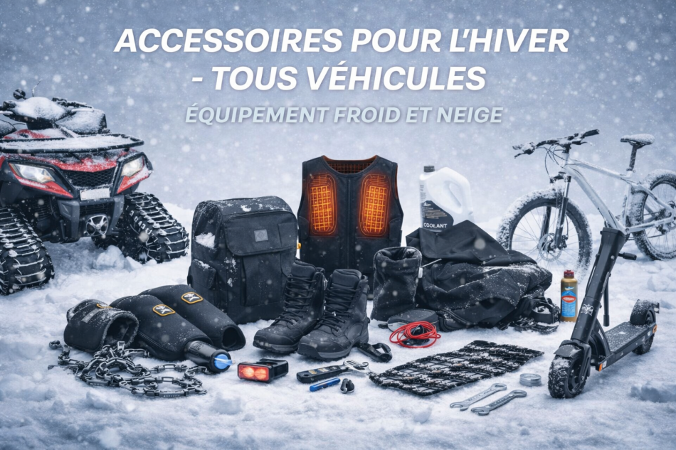 Accessoires d’hiver pour tous véhicules | VTT, moto, vélo, scooter | EcoBike Canada