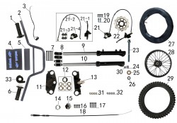 STEERING AND FRONT SYSTEM FOR TAOTAO DB 14