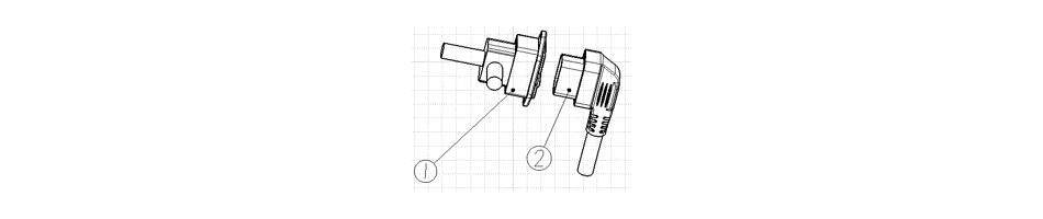 Diagram and parts of Battery connector for SUPER SOCO TC - VTT LACHUTE