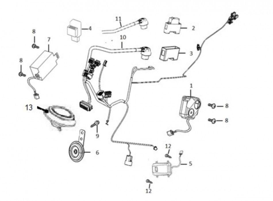 Diagram and Electronic parts for SUPER SOCO TC - VTT LACHUTE