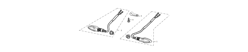 Diagram and parts of Rear flasher for SUPER SOCO TSX - VTT LACHUTE