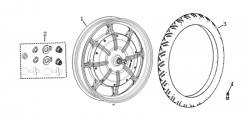 Roue moteur arrière