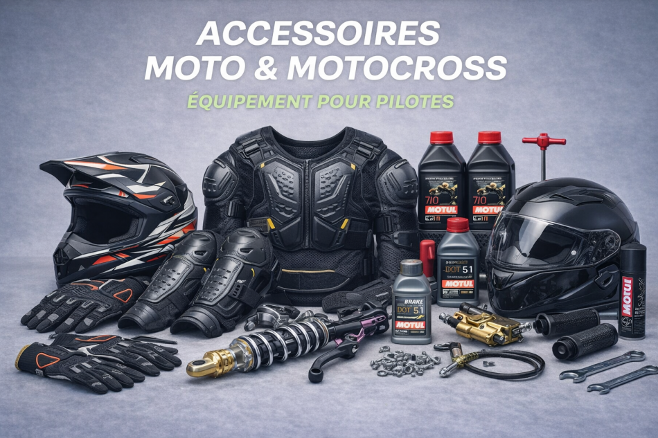 Accessoires Moto & Motocross | Casques, Protections, Équipement | EcoBike